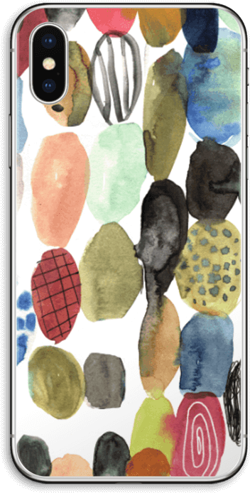 Iphone X Skin - Watercolor Painting (395x800), Png Download