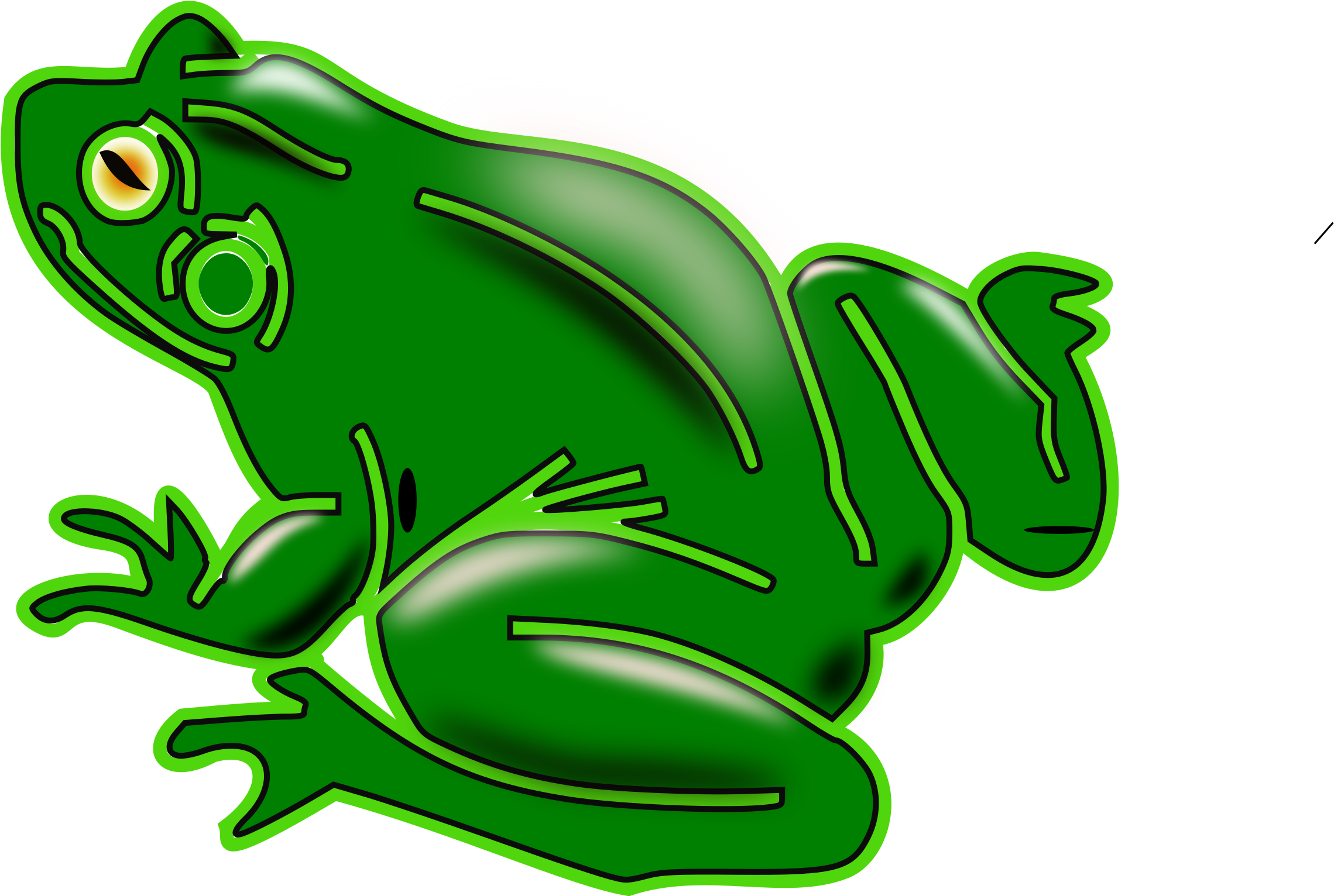 Pond Frogs Amphibian Vertebrate American Green Tree (452x340), Png Download