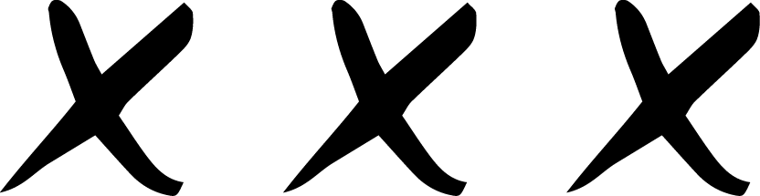 Ac Horizontal Black X - Portable Network Graphics (832x215), Png Download