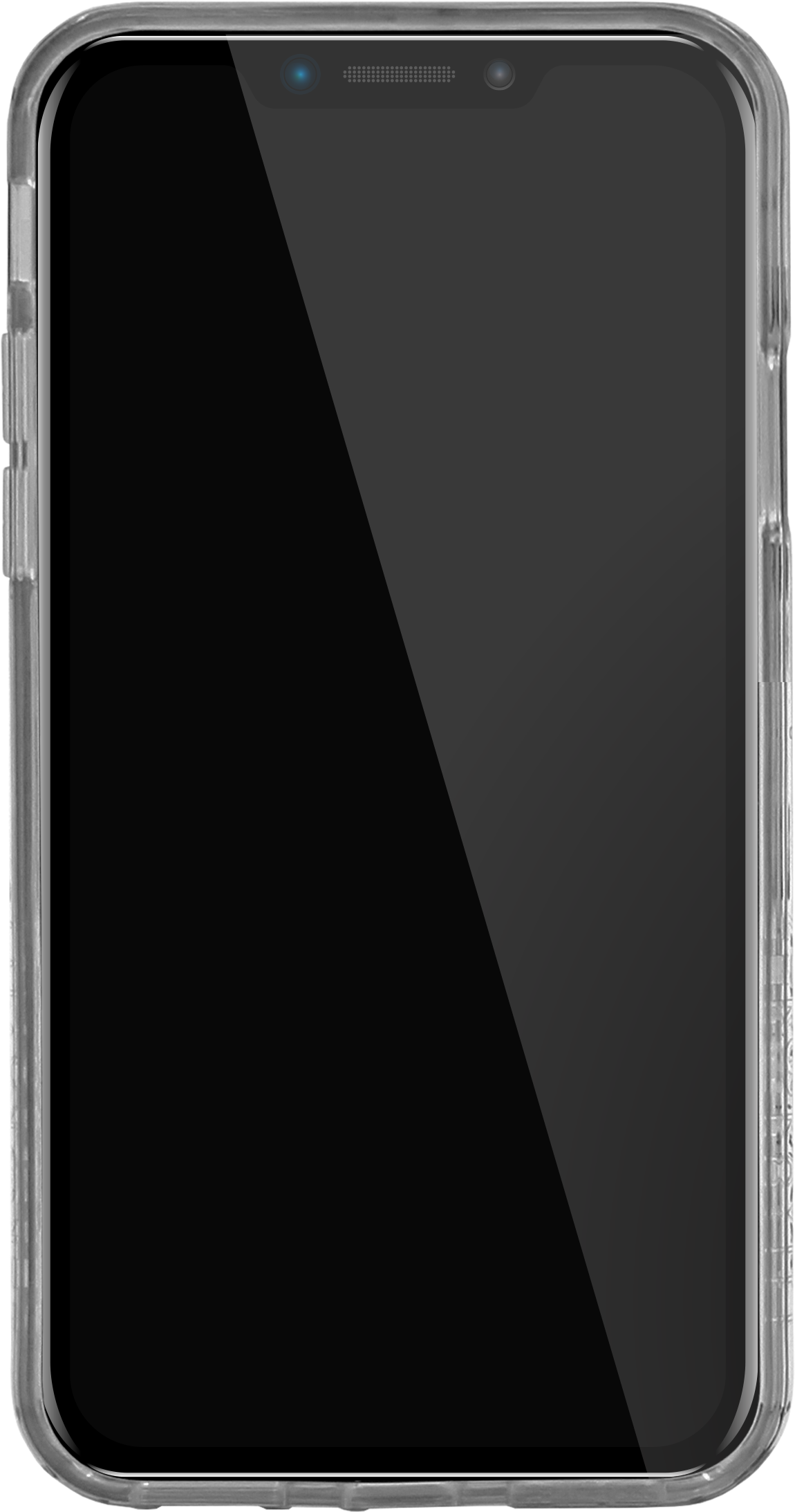 Abstract Iphone X Case - Black Iphone X Front (2400x2400), Png Download