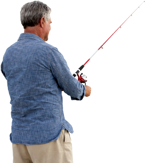 Man Fishing Png (519x548), Png Download