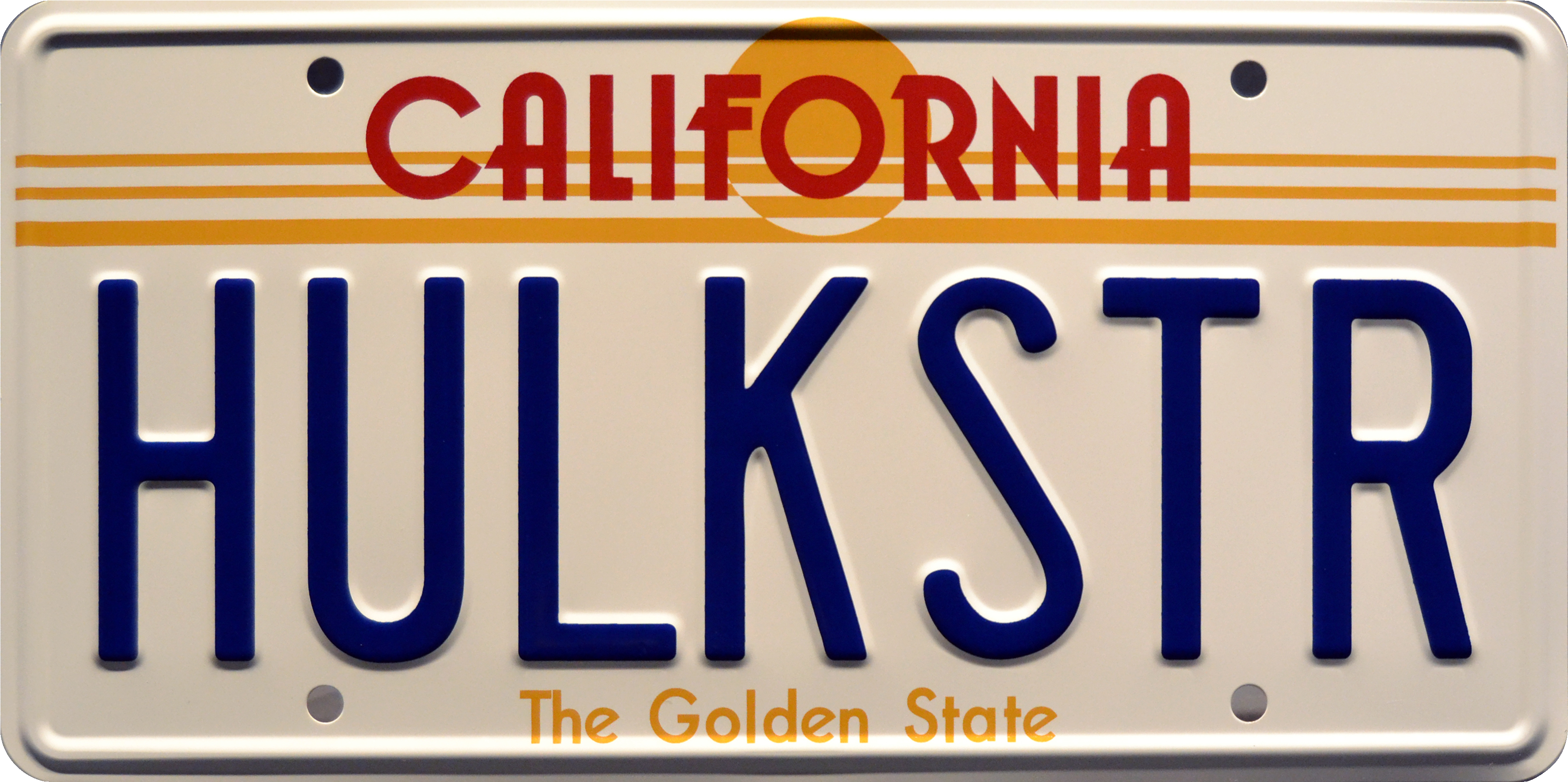 Hulkstr Prop Plate Memorabilia For Wrestling Fans Starring - Back To The Future License (4200x2400), Png Download