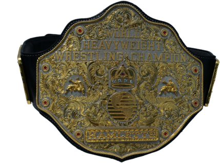 Custom Made Leather Wrestling Belt, Special Projects - Antique (480x382), Png Download