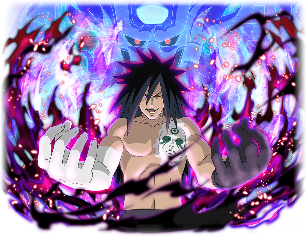 Madara Uchiha ~ Eyes Of The Moon - Madara Eyes Of The Moon Naruto Blazing (1024x868), Png Download
