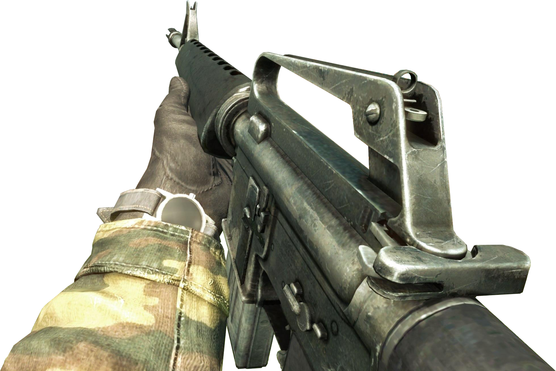 M16 Dive To Prone Bo (1950x1302), Png Download