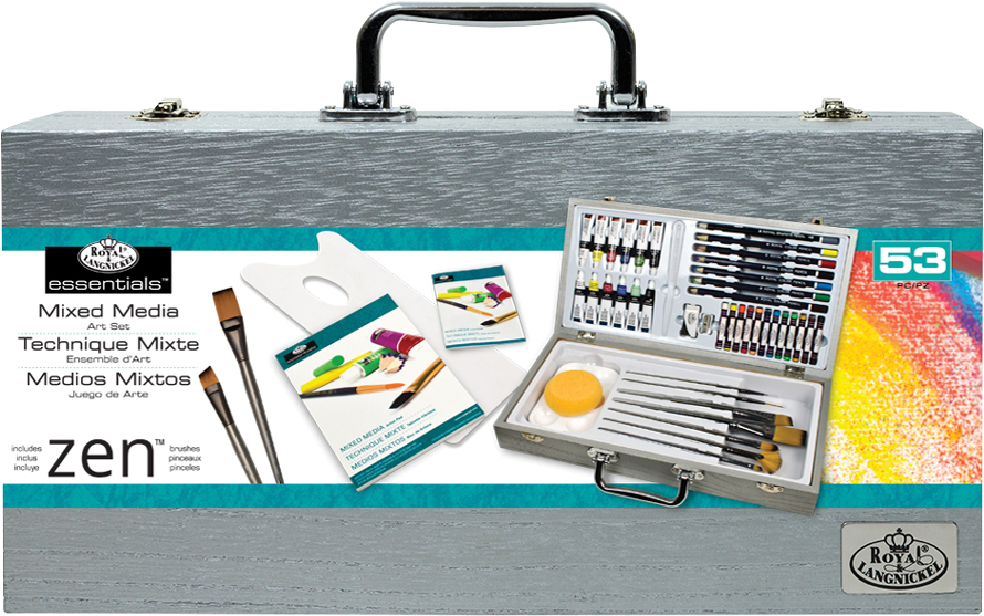 Royal & Langnickel Zen Mix Media Art Set - Royal & Langnickel Zen 53 Piece Mixed Media Painting (1000x634), Png Download