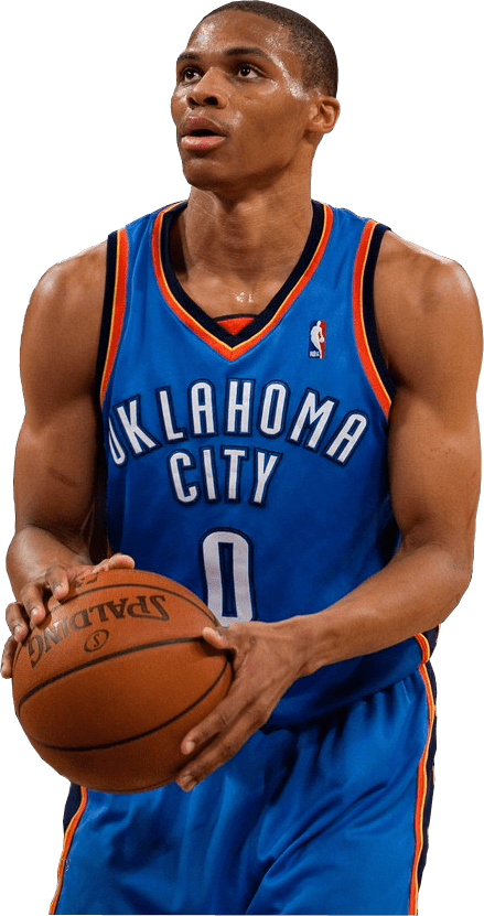 Russell Westbrook Ready - 2012–13 Oklahoma City Thunder Season (439x831), Png Download
