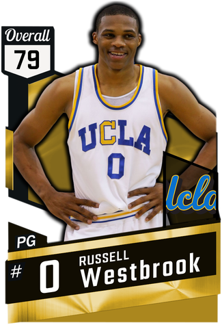 Westbrook Wore Number 0 Throughout His Career At Ucla - Gilbert Arenas 2k19 Cards (325x475), Png Download