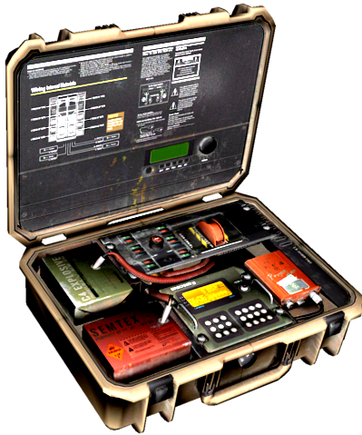 Briefcase Bomb Model Codg - Bomb In A Briefcase (399x479), Png Download