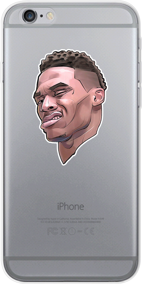 Russell Westbrook Meme Iphone Case - Sinjipouch B3 Stick-on Wallet Making Your Smart Phone (550x1000), Png Download