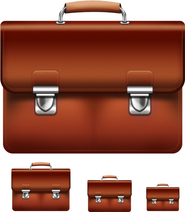Preview Of The Briefcase Icons - Leather Briefcase Icon (600x700), Png Download