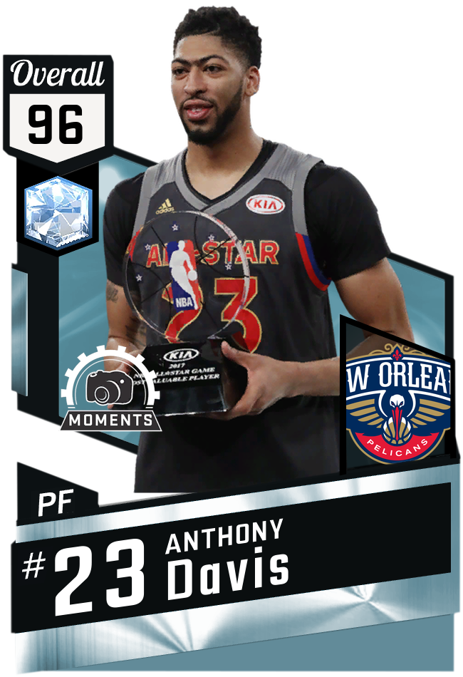 2kmtcentral On Twitter - Diamond Anthony Davis 2k17 (650x950), Png Download