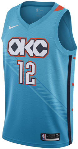 Oklahoma City Thunder City Edition Nike Swingman Adams - Paul George (500x500), Png Download