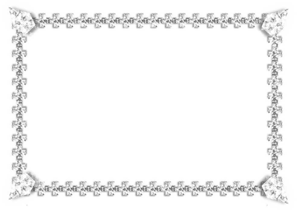 Attractive Diamond Picture Frames Inspiration Ideas - Transparent Diamond Frame Png (985x698), Png Download