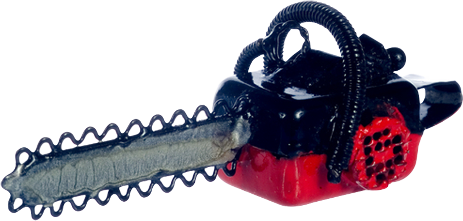 1 Inch Scale Dollhouse Miniature Chainsaw - Dollhouse Miniature Chainsaw (1024x1024), Png Download