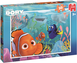 Disney Finding Dory Ass A 3 Puzzles - Disney Pixar Finding Dory 30 Piece Puzzle (630x335), Png Download