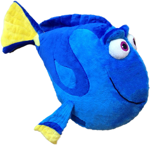 Disney Pixar Finding Dory, Dory Pillow Pet - Finding Dory Pillow Pet (600x600), Png Download