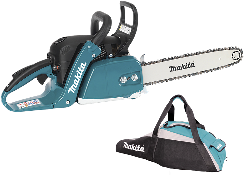 Download 4cc 450mm Bar Petrol Chainsaw - Makita Ea3500f - Full Size PNG