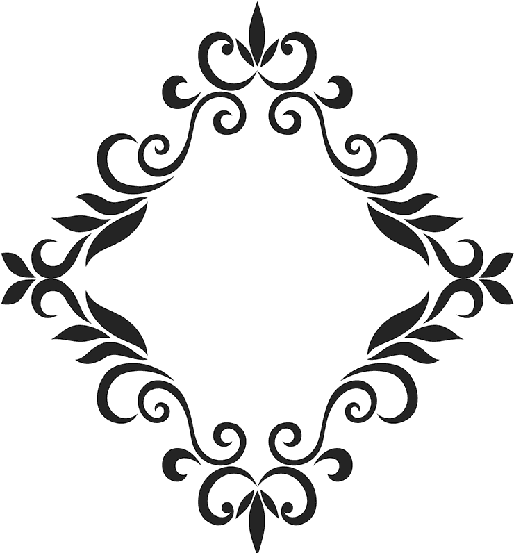 Diamond Frame Rubber Stamp - Motif (800x800), Png Download