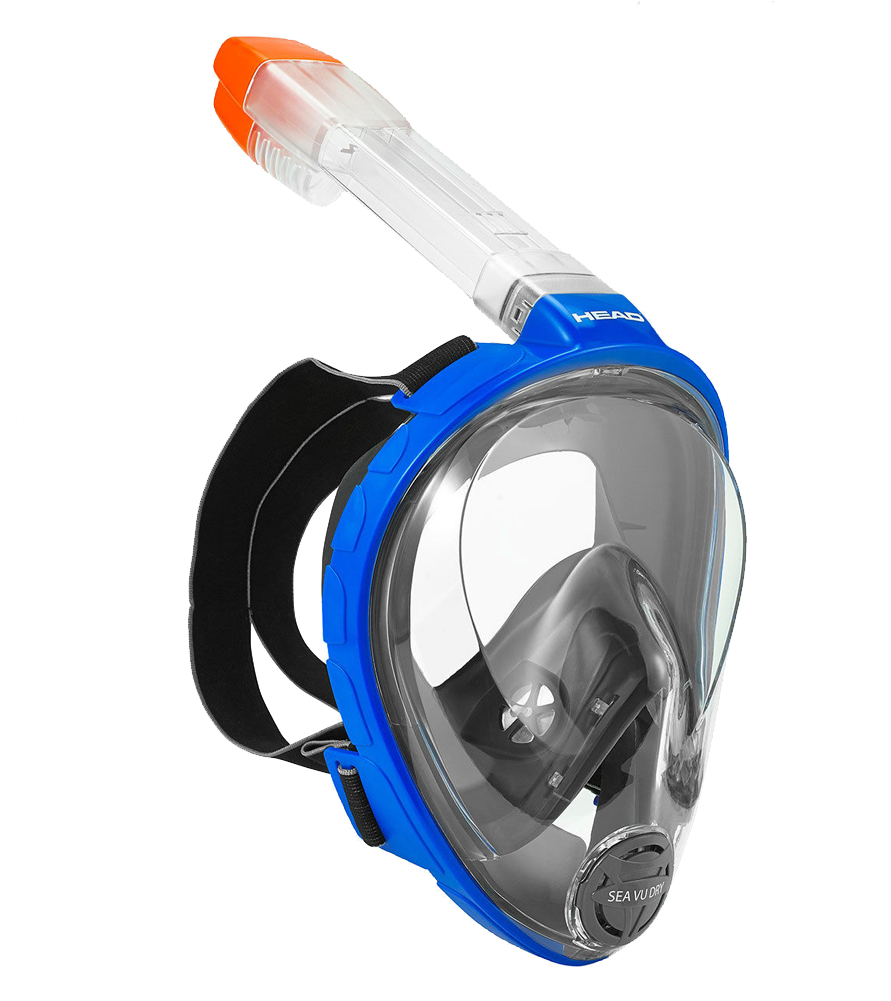 Head Sea Vu Dry Full Face Snorkel Mask (1000x1000), Png Download