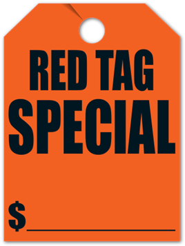 280 Mirror Hang Tags "red Tag Special" 50/pack - Red Tag Sale (400x400), Png Download
