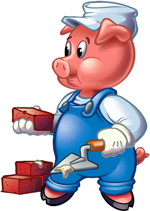 Pigs Cliparts - Three Little Pigs Pig (507x719), Png Download