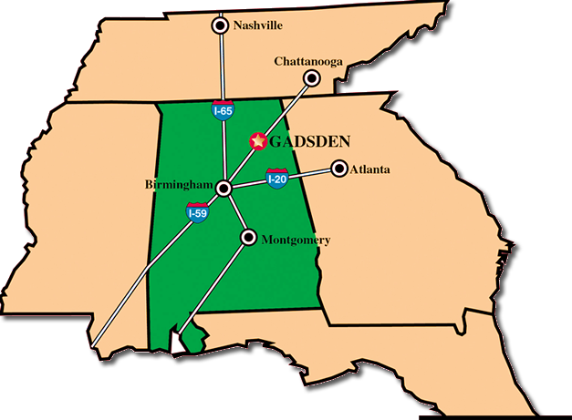 Se States Map - Map (627x461), Png Download