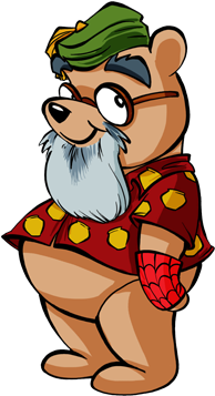 Lar Pooh Avatar - Cartoon (250x500), Png Download