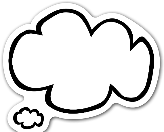 Bocadillo Nube Pegatina - Heart (600x509), Png Download