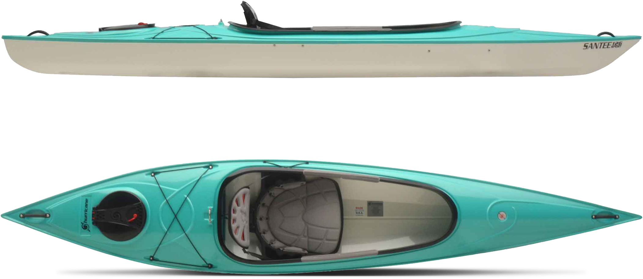 12' - Hurricane Aqua Sports Santee 126 (2184x1230), Png Download