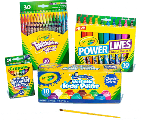 Crayola Bundle And Save Back To School - Crayola Back To School Supplies Kit With Paint (grades (468x398), Png Download