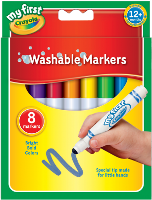 8 My First Crayola Washable Markers (490x648), Png Download