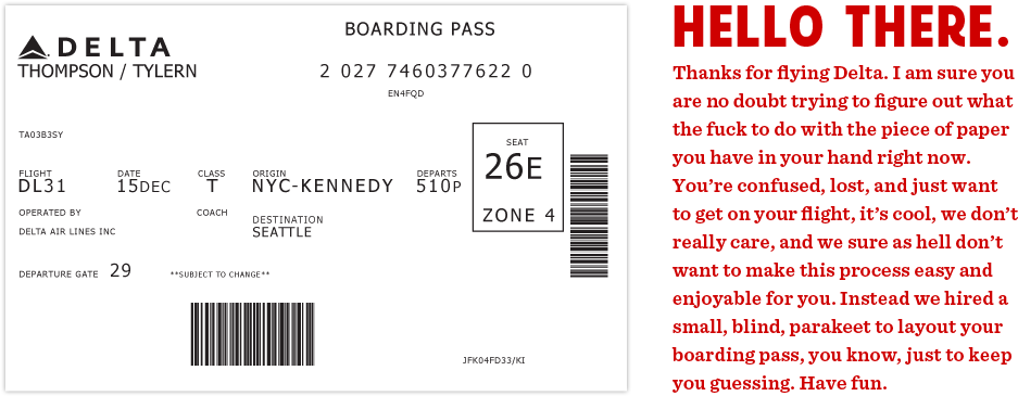 Boarding Pass / Fail (960x374), Png Download