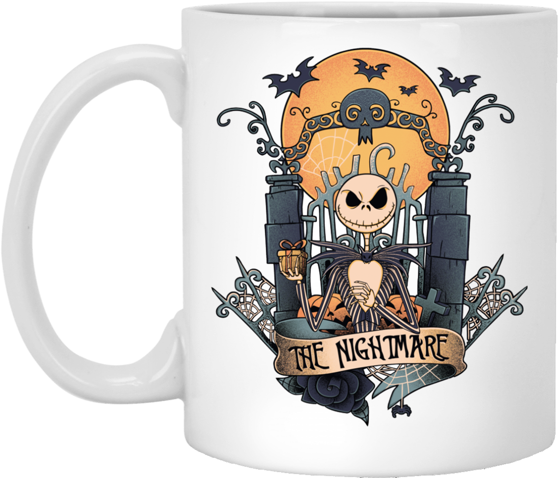 Jack Skellington The Nightmare Mugs - Jack Skellington Shirt Coors Light (1155x1155), Png Download