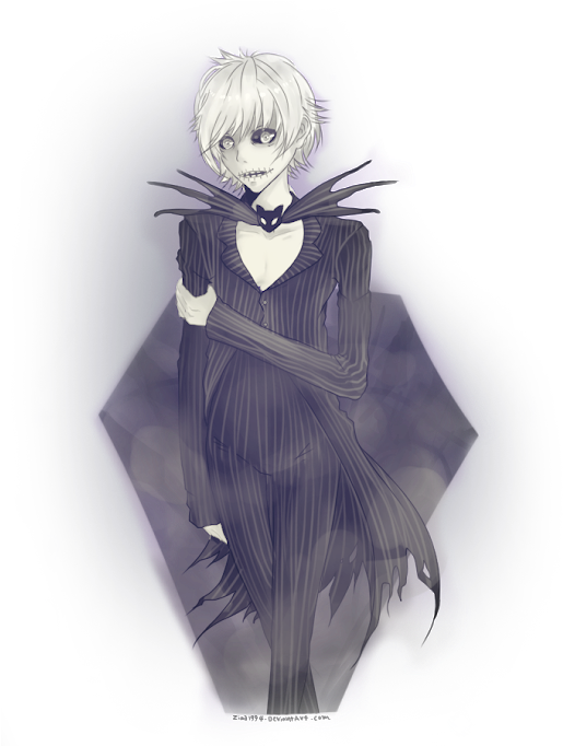 Photo - Anime Jack Skellington (530x681), Png Download