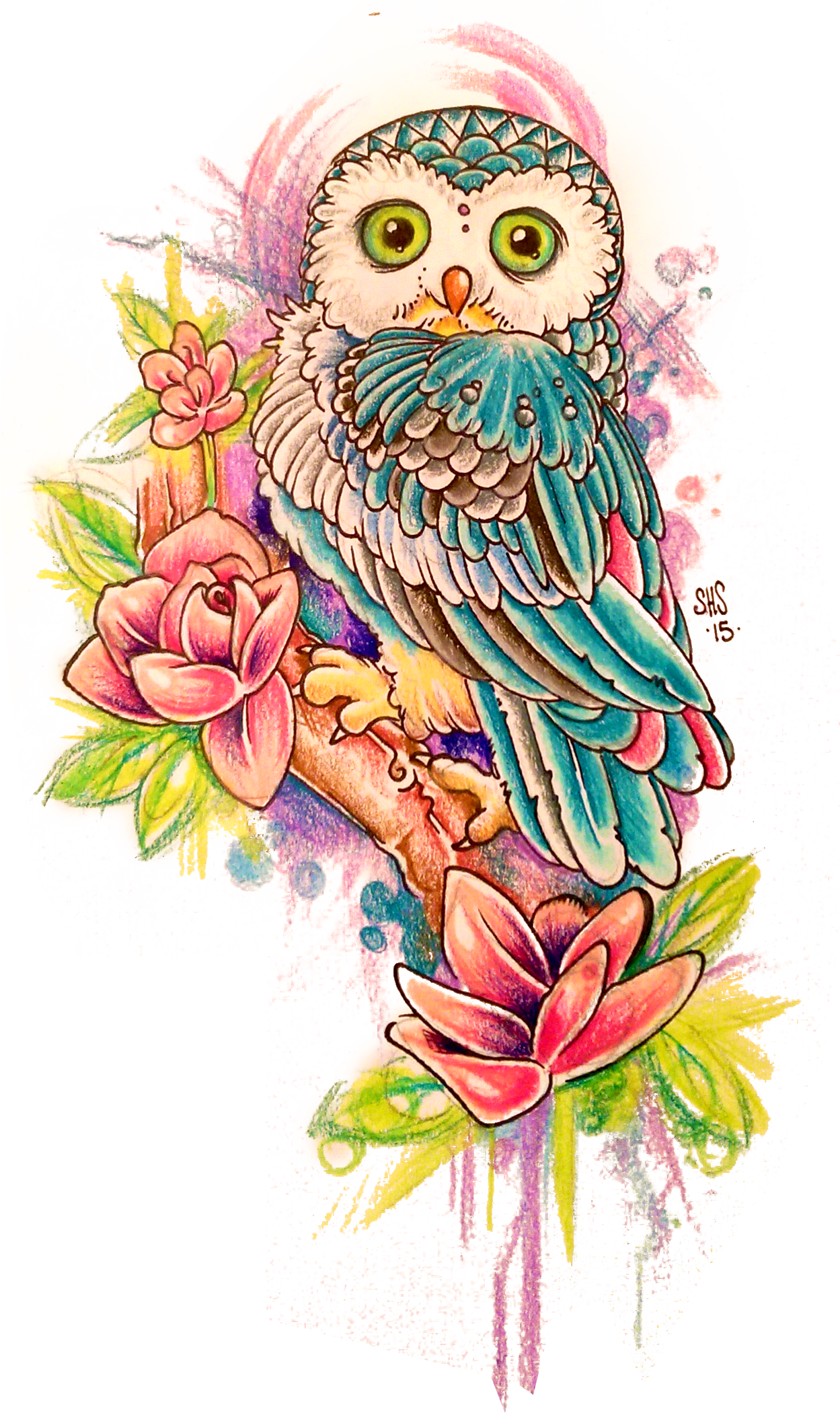 Owl1 - Owl (1249x2100), Png Download