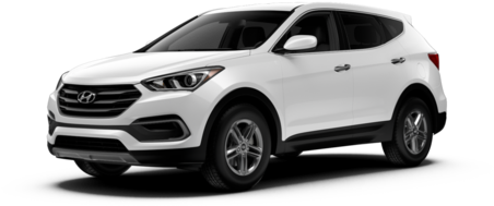 Moving On Up In Size, The Hyundai Santa Fe Sport Is - Hyundai Santa Fe Sport 2018 White (549x309), Png Download