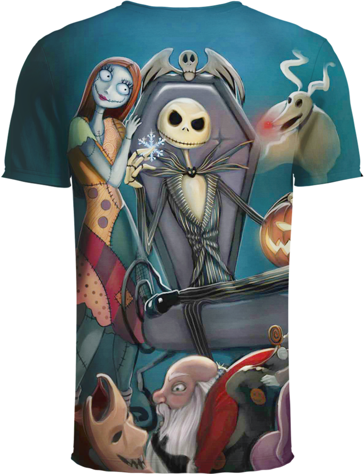 Jack Skellington T-shirt - Nightmare Before Christmas Iphone (1024x1023), Png Download