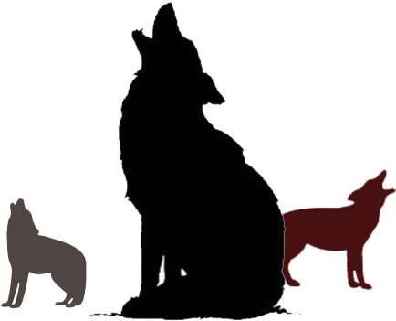 Coyotehowl - Wolf Silhouette (500x500), Png Download