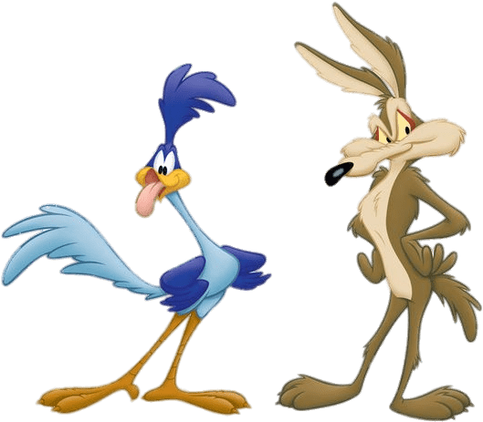 Download - Looney Tunes Road Runner And Coyote (564x486), Png Download