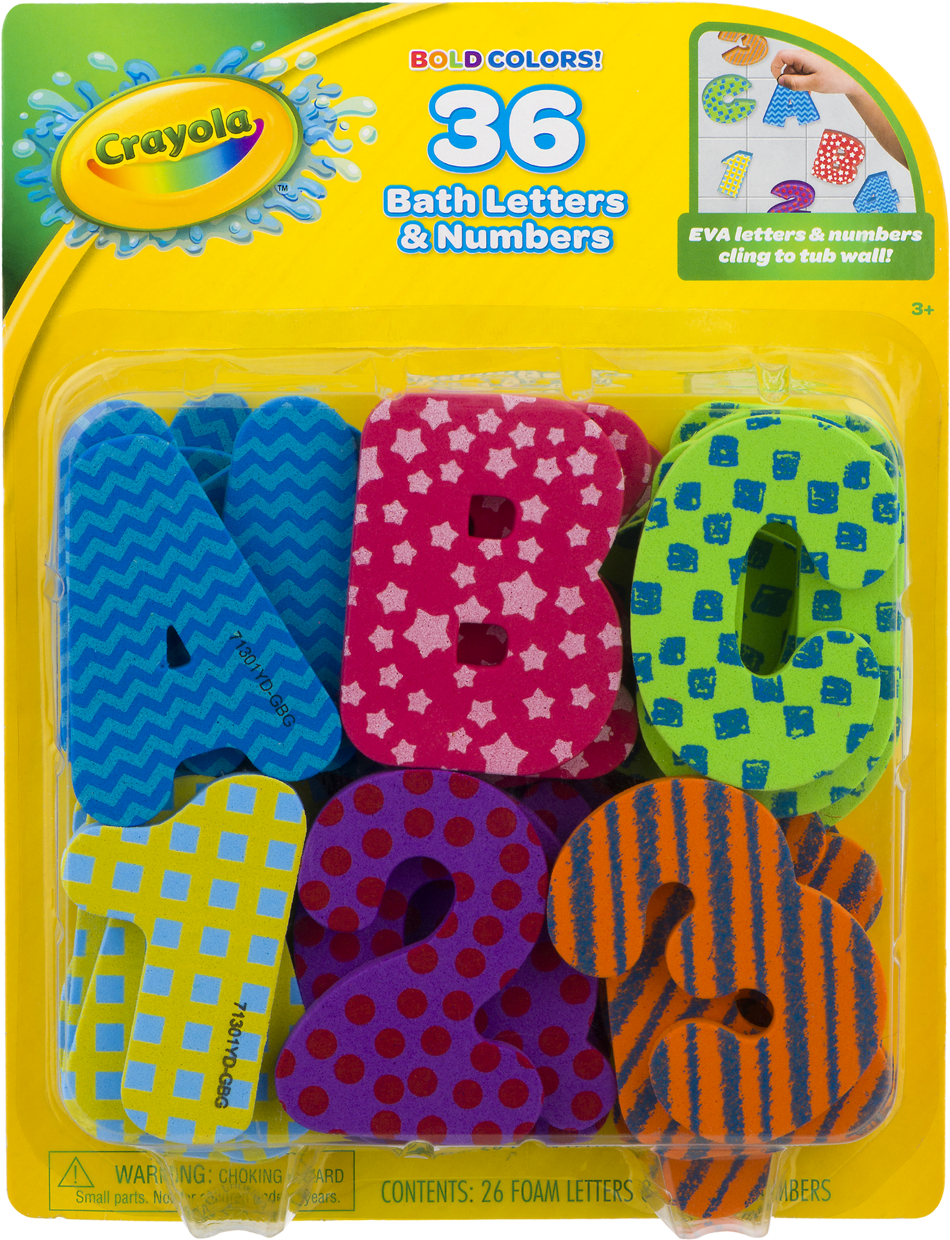 Crayola Bold Colors Bath Letters & Numbers Age 3 , - Playmat (1800x1800), Png Download