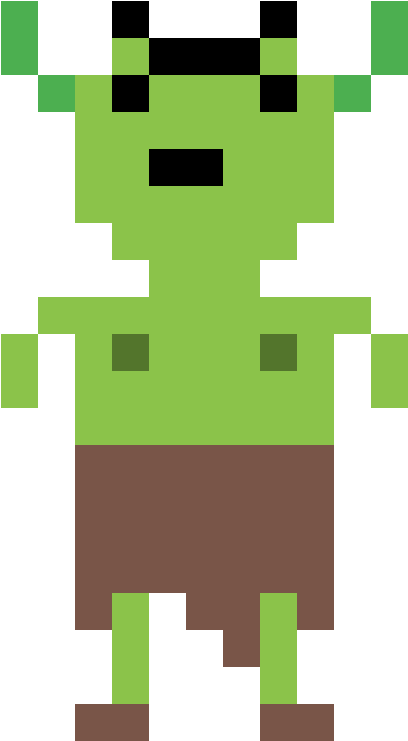 8-bit Goblin - Illustration (1184x1184), Png Download