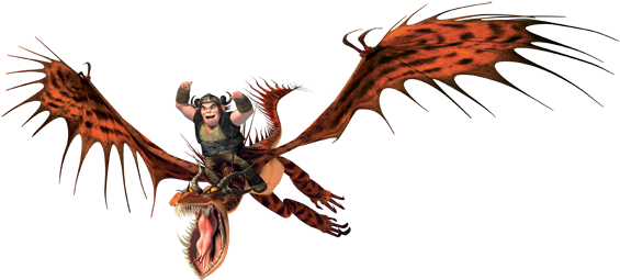 Hookfang And Snotlout - Dreamworks Dragons Legend Of The Boneknapper Dragon (580x270), Png Download