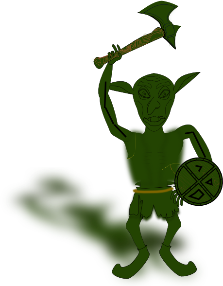 How To Set Use Goblin Clipart (474x595), Png Download