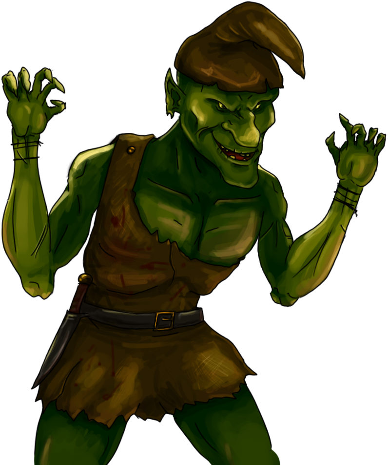 Forest Goblin - Sketch (900x1000), Png Download