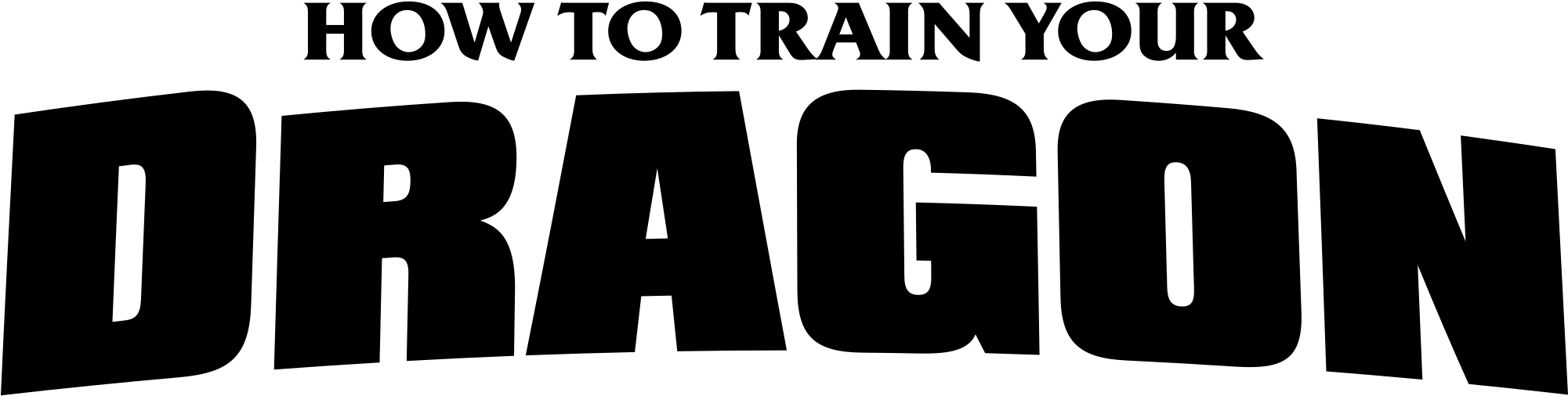 Open - Train Your Dragon Logo (2000x667), Png Download