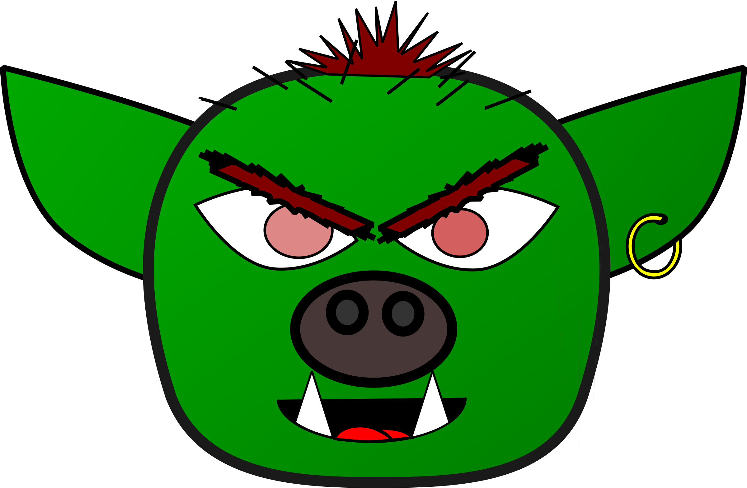 This Free Icons Png Design Of Orc Or Goblin Monster (2400x1569), Png Download