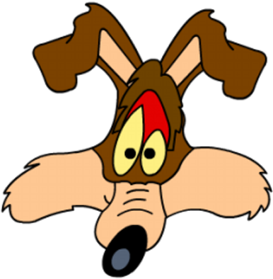 Echo Park Coyote - Looney Tunes Characters Faces (400x400), Png Download