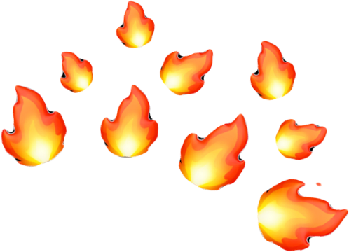 Emoji Fire Png - Fire Emoji Crown Png (498x360), Png Download
