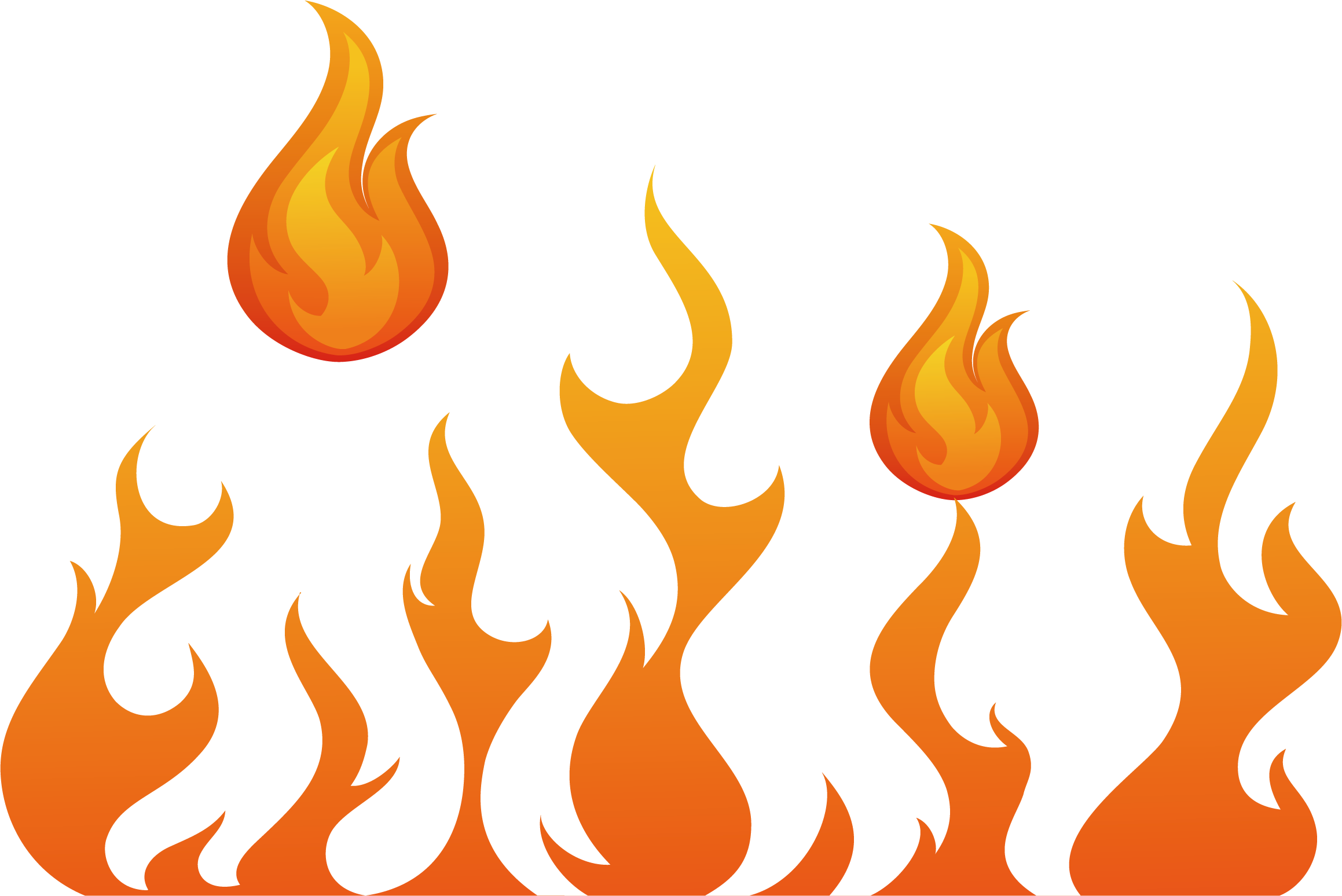 Llamas De Fuego Png (2318x1548), Png Download